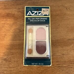 VINTAGE Aziza Eyecolor Cosmetics 1980s Eye Shadow Duo‎ Pink Frost Claret Frost